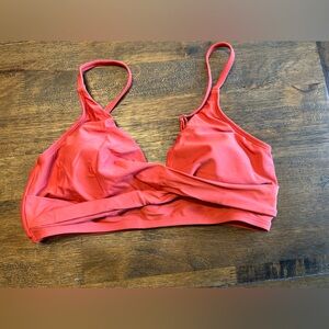 Top and bottom Cupshe bikini high waist red/coral/rust
